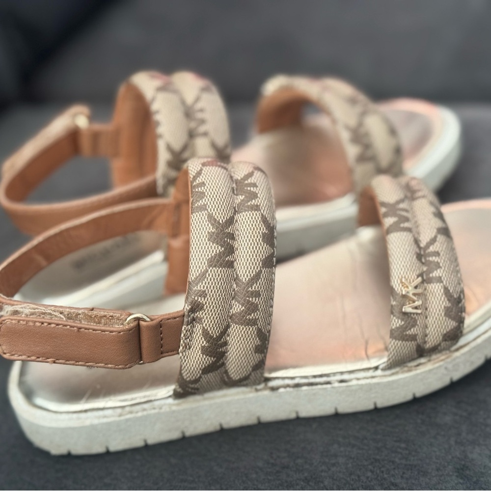 Michael Kors Beige and Tan Sandals